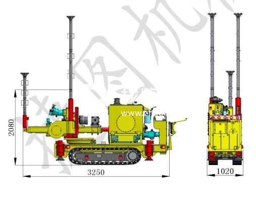 捷图ZDY3500LPS型煤矿用履带式全液压坑道钻机