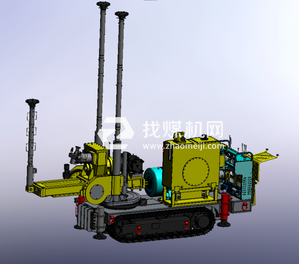 履带式全液压坑道钻机ZDY4800LPS型号双泵设计思路低转速大扭矩