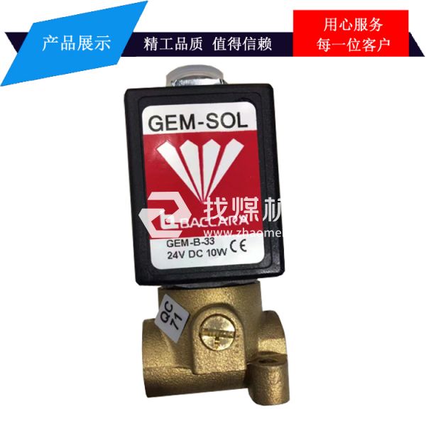 以色列GEM-B-33 24DAC 10W电磁阀 GEM-SOL黄铜电磁阀